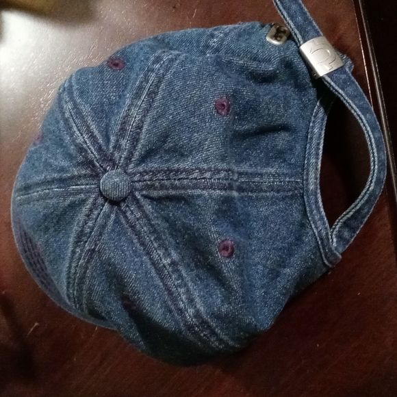 True Religon Buddah Denim Strapback Hat - Picture 2 of 2